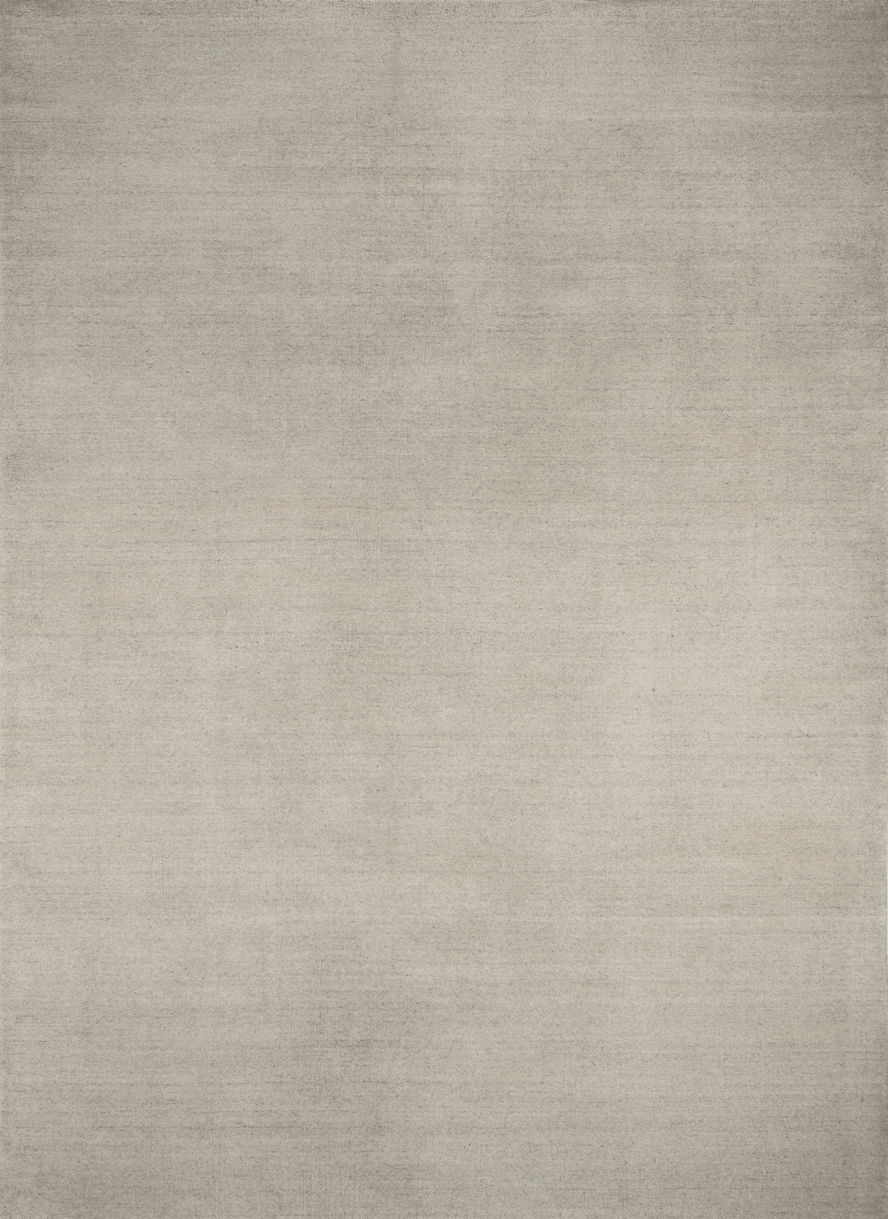 Massimo Earth Natural Silver Grey wool rug, top view
