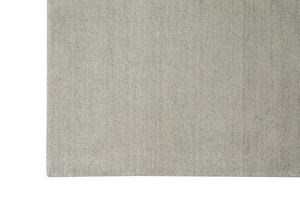 Massimo Earth Natural Silver Grey wool rug, full view