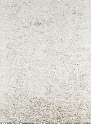 Massimo Rya Cream high pile wool rug, top view