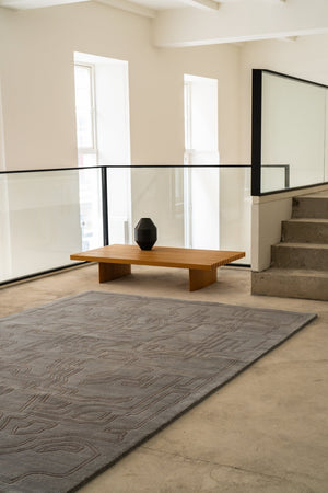 Massimo Structures 2.0 Arctic Green tapijt, in een interieur