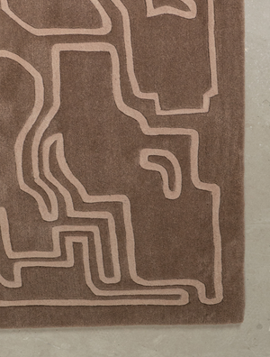 Massimo Structures 2.0 Pale Rose tapijt, detail van de hoek
