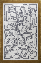 Massimo Structures Fragment 2 Border rug, top view