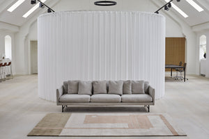 Massimo Structures Fragment 3 rosa Teppich, in einem Wohnraum