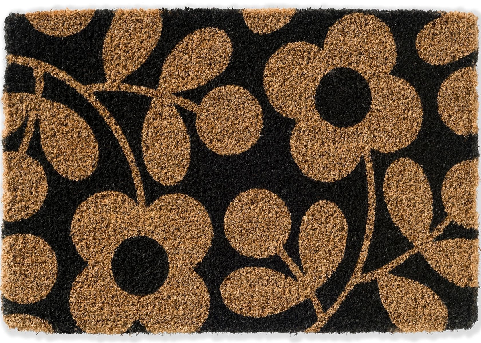 Orla Kiely Doormat Stem Sprig Jet 563905